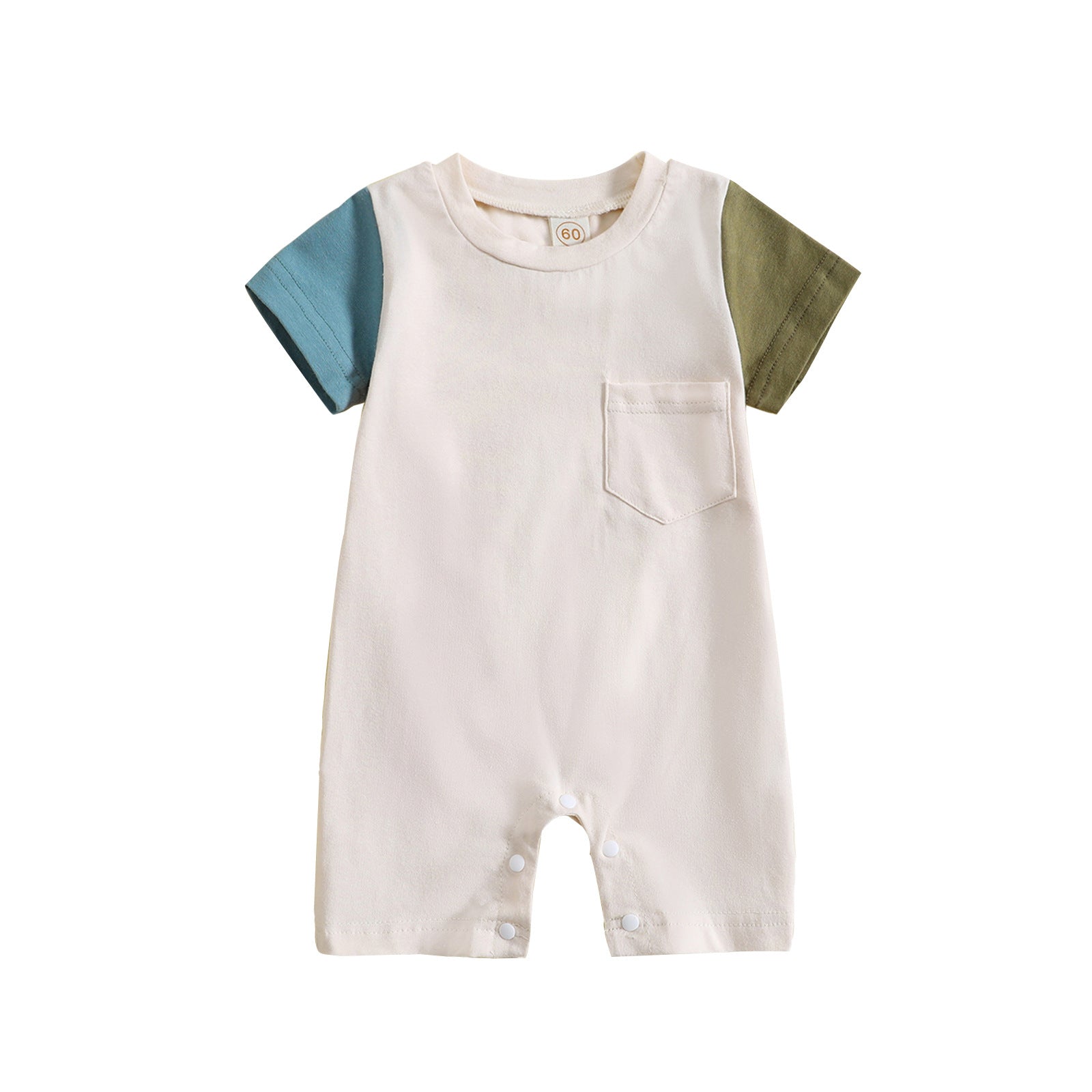 Baby clothes summer baby jumpsuit three-dimensional color matching short-sleeved male baby romper newborn clothes summer
