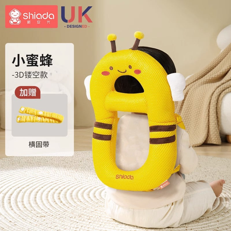 Baby anti-fall pillow baby head protection anti-fall hat cartoon children's toddler pillow anti-collision artifact breathable protective pad
