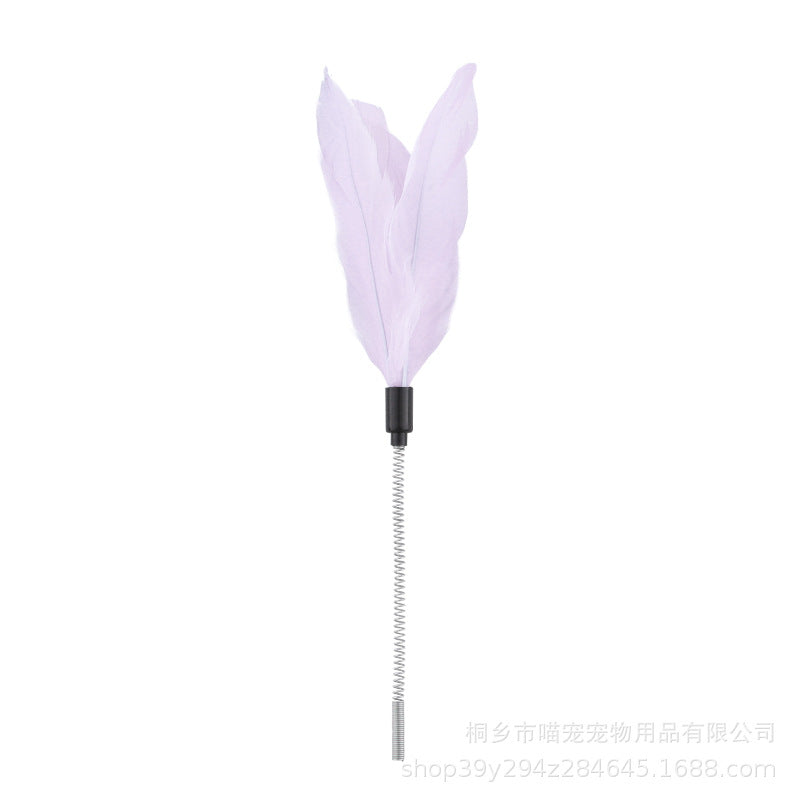 Cross-border new cat toy four-story track amusement ride with funny cat stick space tower turntable interactive toy pet