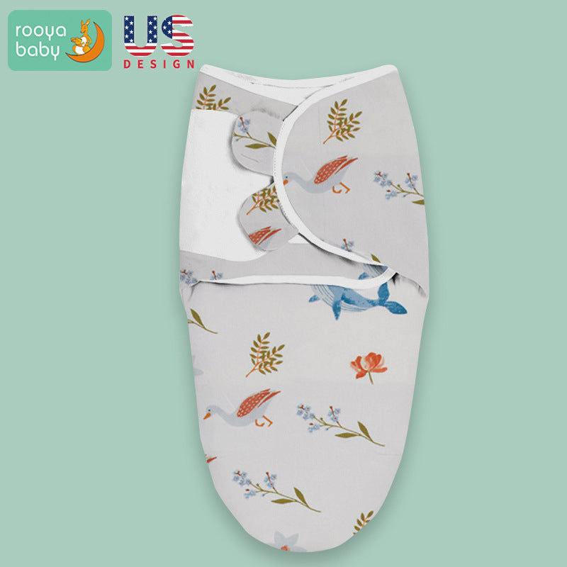 Sleeping bag baby summer pure cotton infant anti-kick is anti-shock baby sleeping bag bag newborn factory spot