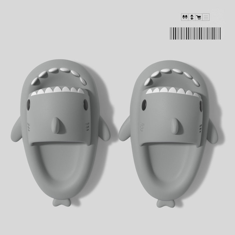 Children's sandals and slippers summer thick bottom second generation shark EVA slippers home children parent-child non-slip soft bottom baby sandals