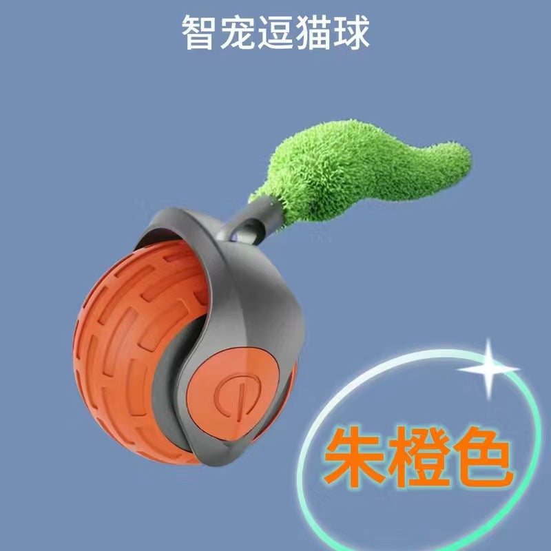 Cross-border cat and dog pet toy ball, self-entertainment and fun cat ball, chew-resistant cat chasing toy artifact