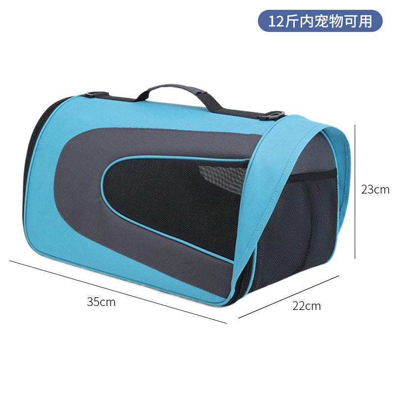 Wholesale cat bag convenient pet folding pet bag cat breathable space capsule single shoulder portable dog backpack