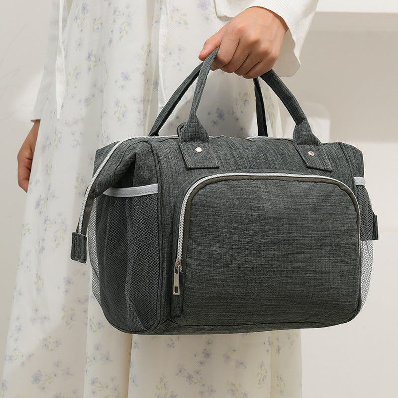 Cross-border mommy storage bag insulation bag mother and baby milk refrigeration bag handheld shoulder bag large capacity bottle storage bag