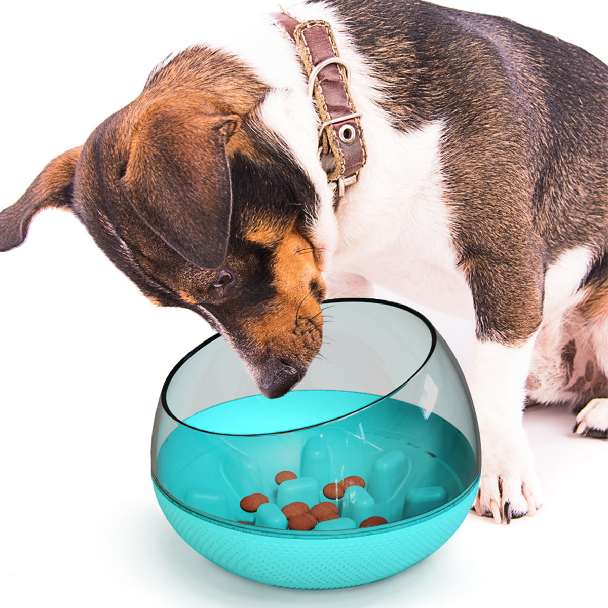 Amazon's best-selling anti-spill dog food bowl, slow feeding, anti-choking round bowl, creative tumbler bowl toy, easy to clean pet