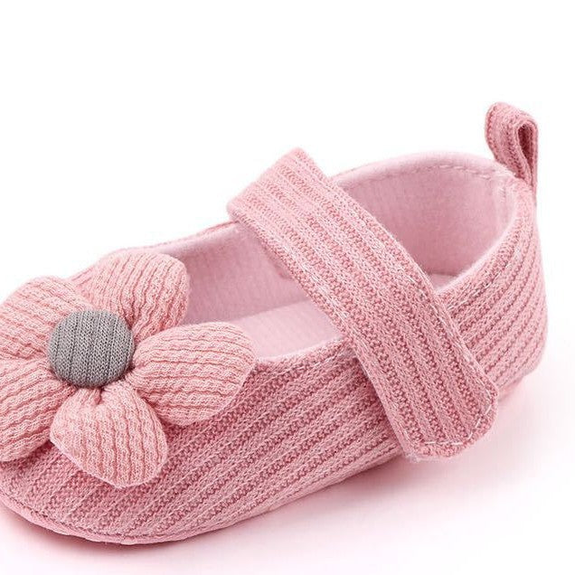 Baby shoes for girls Spring and Autumn style flower princess soft sole toddler shoes baby shoes 0-6-12 months anti-fall girls shoes