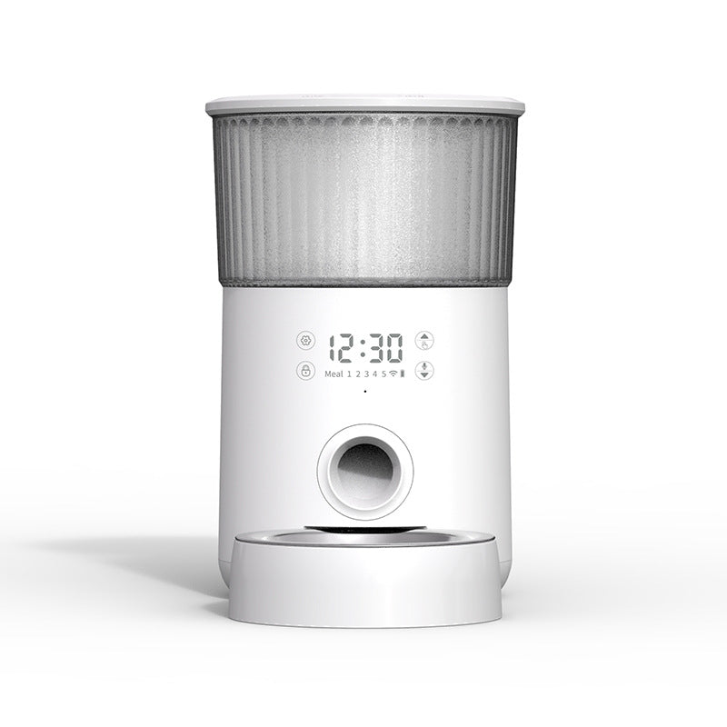 Amazon's new 4L pet smart button feeder timing quantitative dog cat automatic feeder