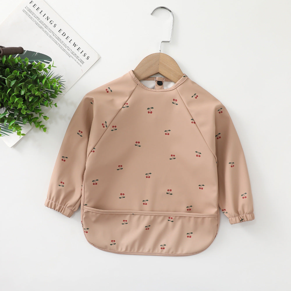 Children's waterproof anti-clothing bib baby eating bib super soft waterproof baby meal pocket anti-dirty feeding