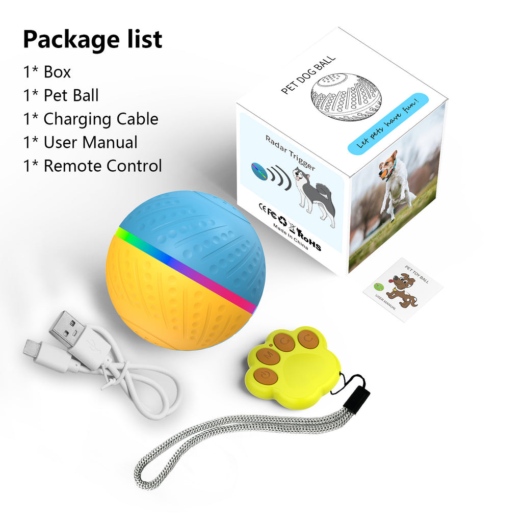 TEMU popular Amazon interactive pet automatic dog toy ball electric smart ball wicked ball O3