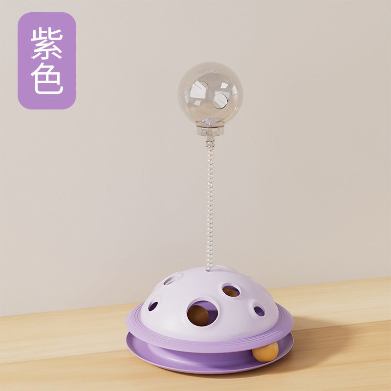 Cross-border new pet toys cat educational leaking toys to relieve boredom suction cup spring cat amusement tool cat amusement toy