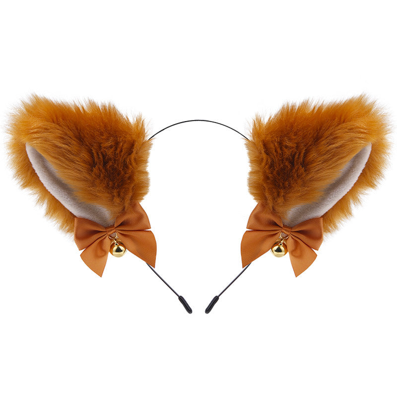 Amazon cross-border cat ear bell headband Cos cat girl hair accessories Christmas Halloween headdress accessories