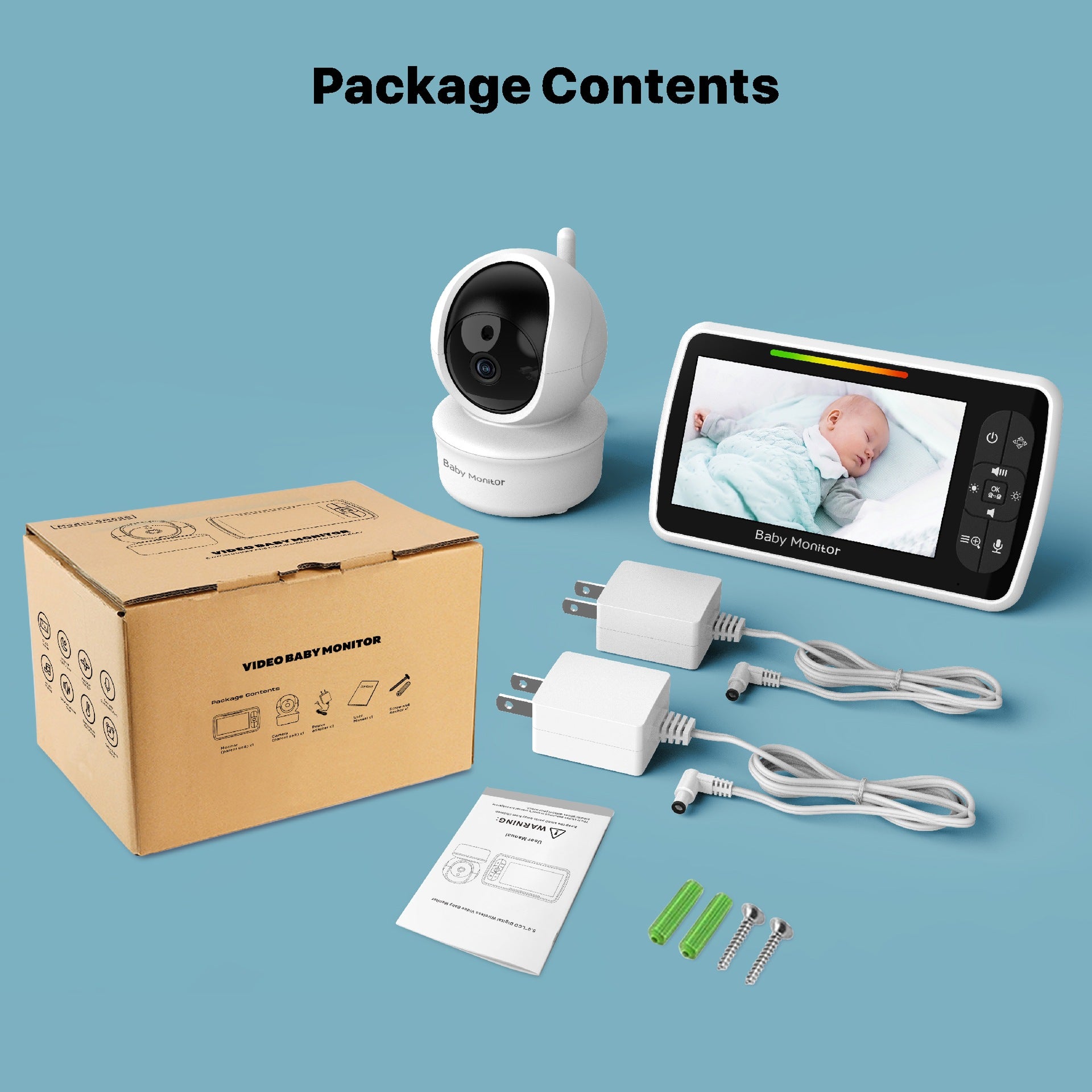 SM650 Baby Monitor Baby Care Wireless Monitor Smart Home HD Night Vision Camera
