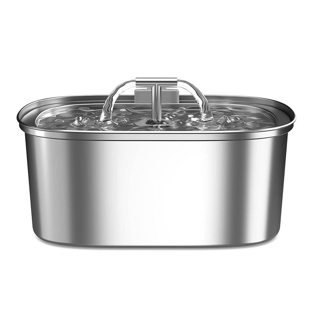 Source factory stainless steel pet smart water dispenser automatic circulation water 3.2L large capacity cat and dog water feeder