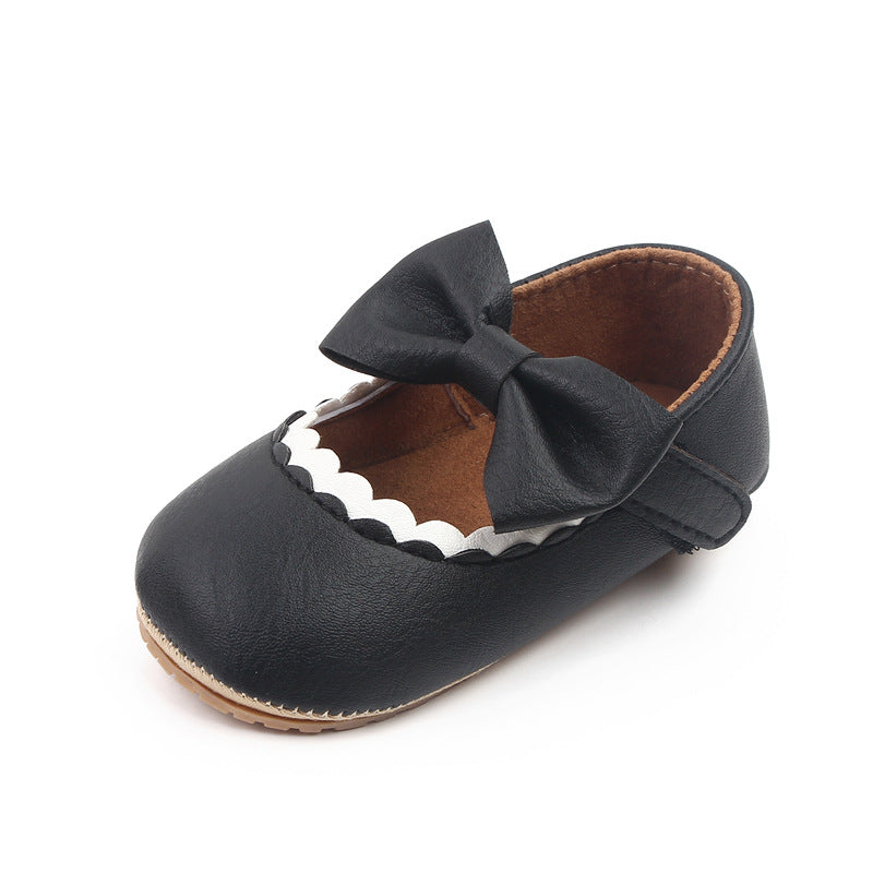 0-1 year old baby shoes PU leather princess shoes soft bottom baby shoes spring wholesale 2766