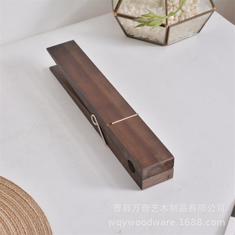 Creative clothes drying underwear clip wooden clothes clip wooden towel clip outdoor pet clothes drying clip underwear wooden clip