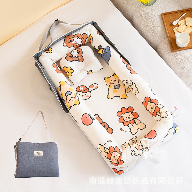 Hemei baby bed portable mommy hold baby nest isolation shoulder bag bed medium bed travel baby bed