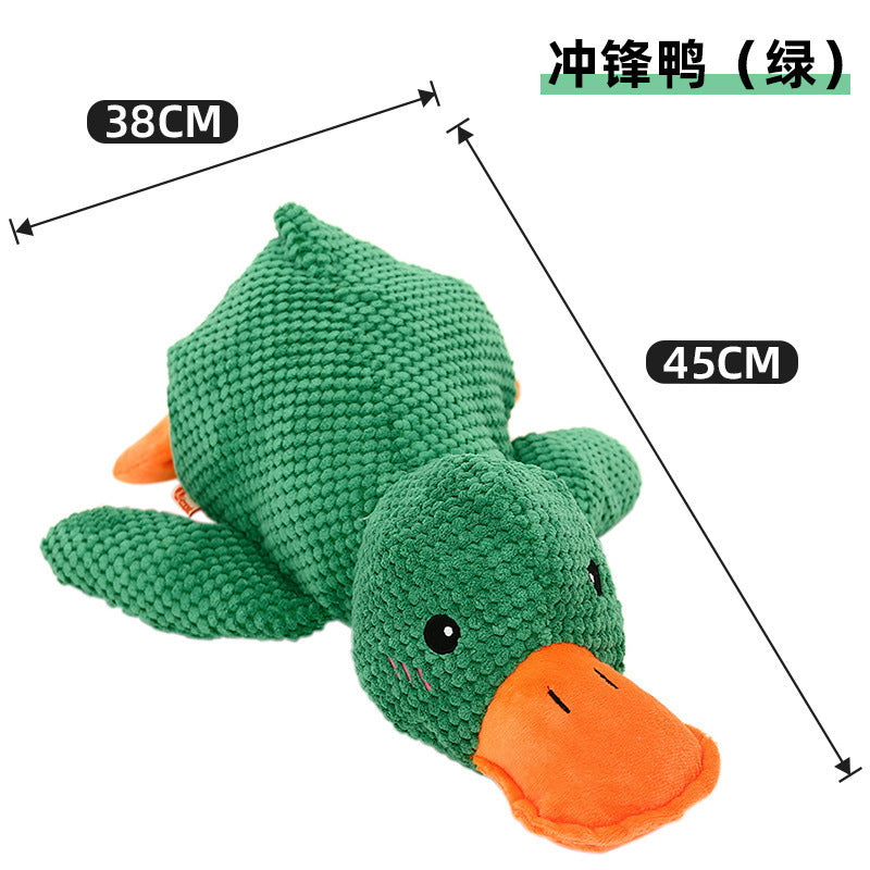 Plush dog toy that is resistant to chewing, teeth grinding, and making sounds for puppies to spend time alone to relieve boredom, Golden Retriever Corgi dog pet toy