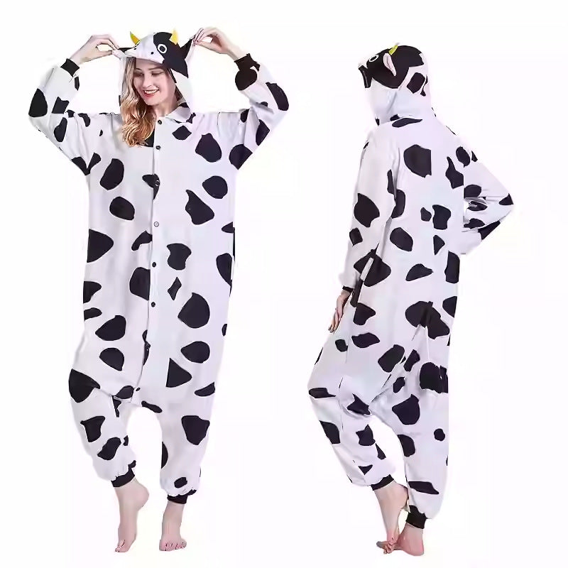 Salamander dragon taming tiger shark lion brown monkey Teletubbies adult cartoon one-piece pajamas Halloween cosp