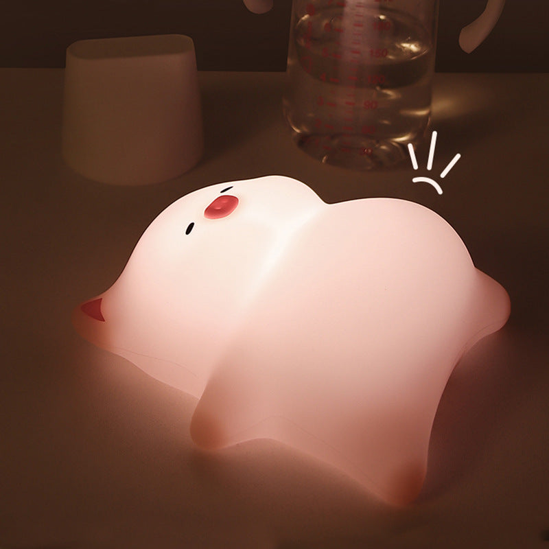 Cross-border cloud silicone night light pat light charging desk lamp baby special night light net celebrity bedside lamp ornaments