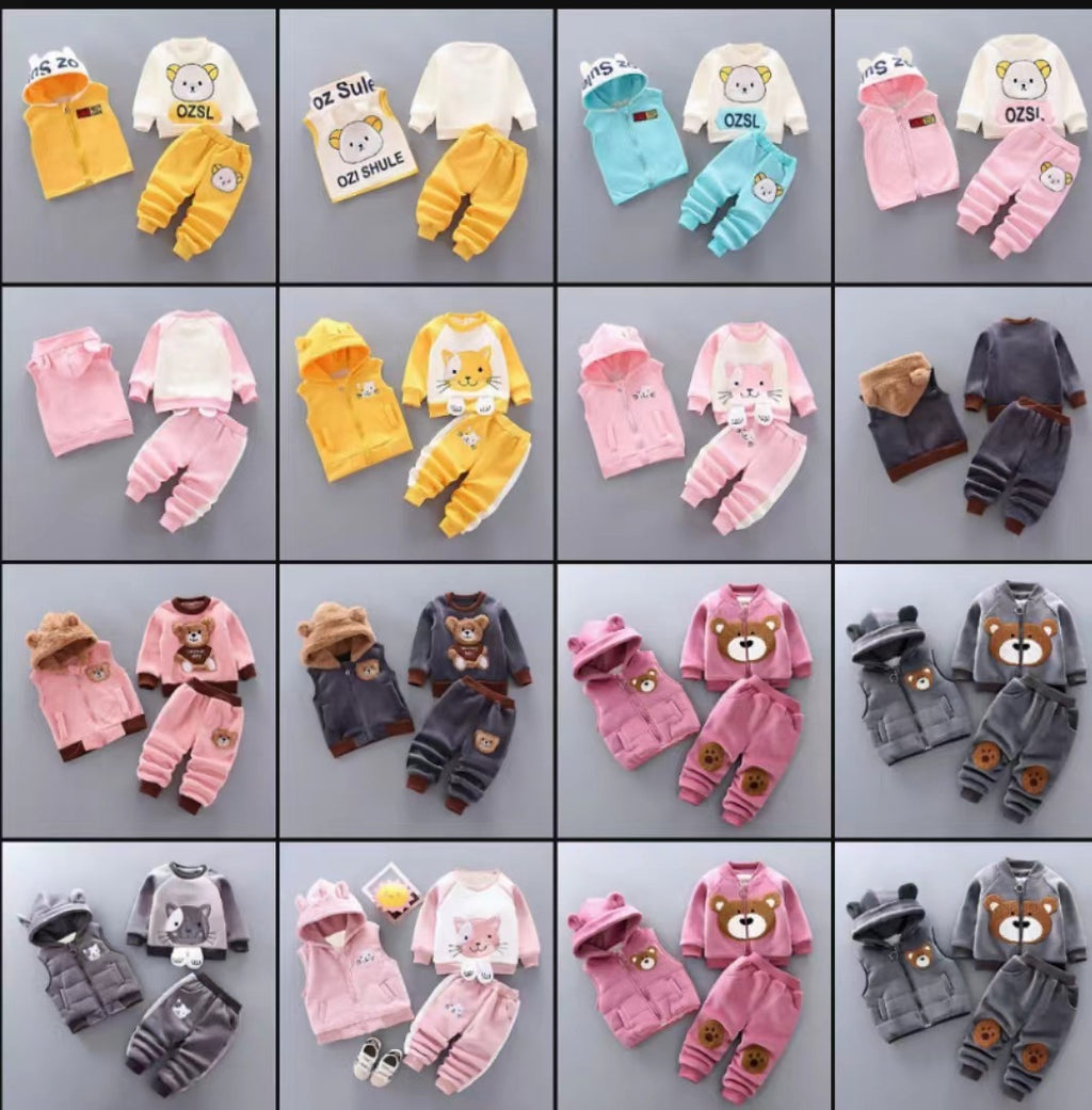 Children's clothing 2023 spring new children's clothing baby three-piece suit girls spring clothes spring boys suits