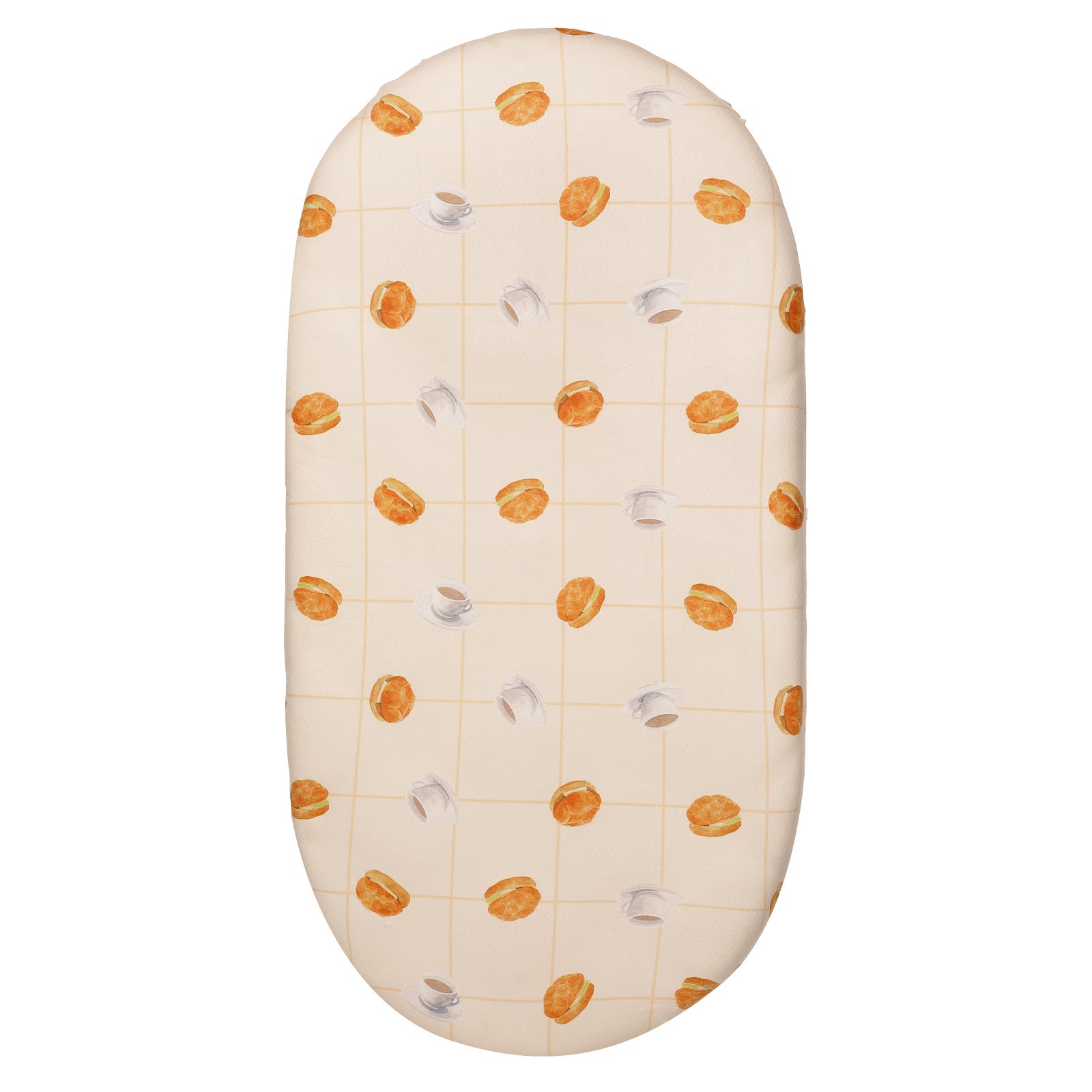 Manufacturers wholesale baby polyester cotton knitted cartoon printed bed sheet baby cradle bed sheet small size mattress cover