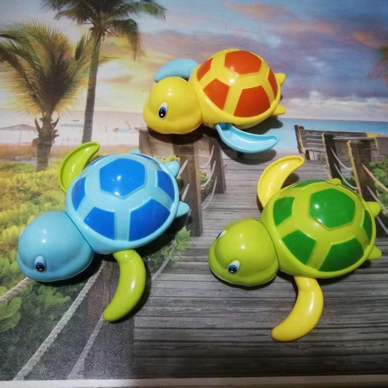 Cross-border baby bathing and playing in the water mini turtle, dolphin, duck, children bathing and swimming frog toy 66