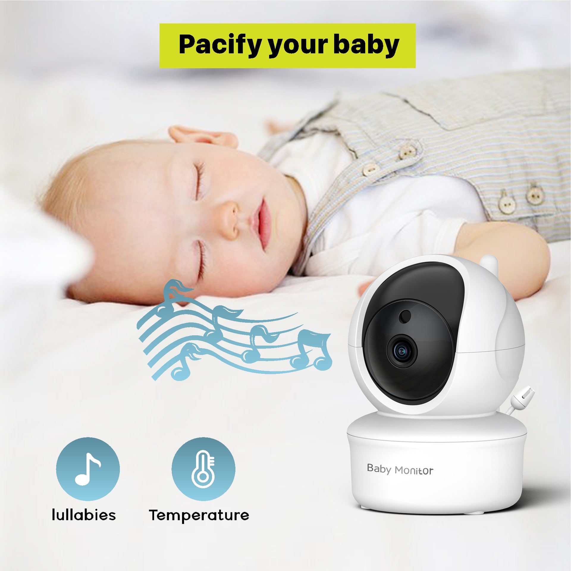 [Factory direct sale] SM6505-inch high-definition baby care device baby monitor monitor baby camera