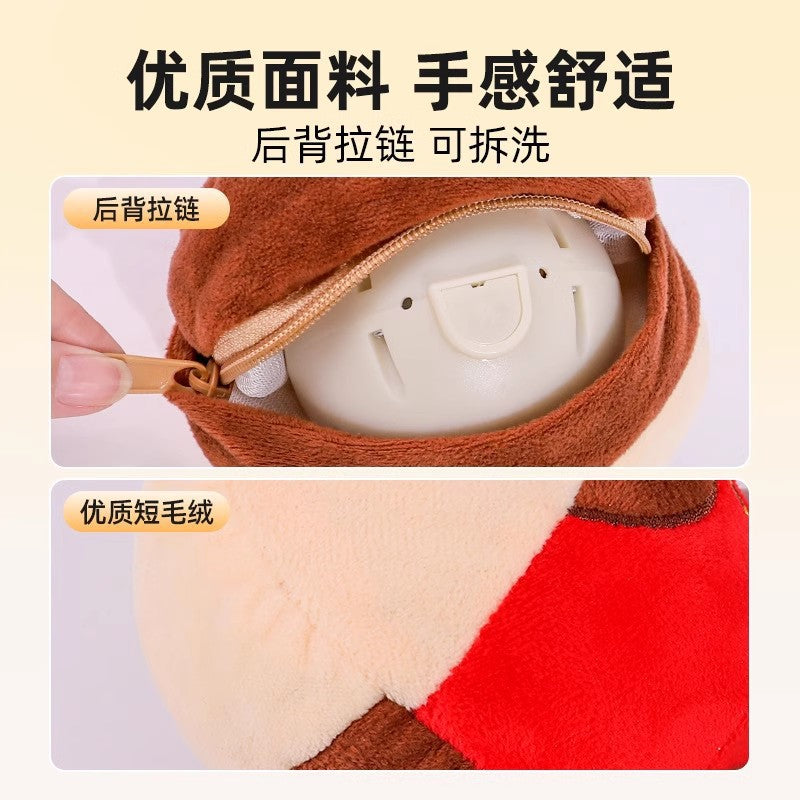 Dog Toy Electric Jumping Ball Plush Pet Self-Entertainment Boredom Sound Puppy Teething Resistant Teddy Corgi