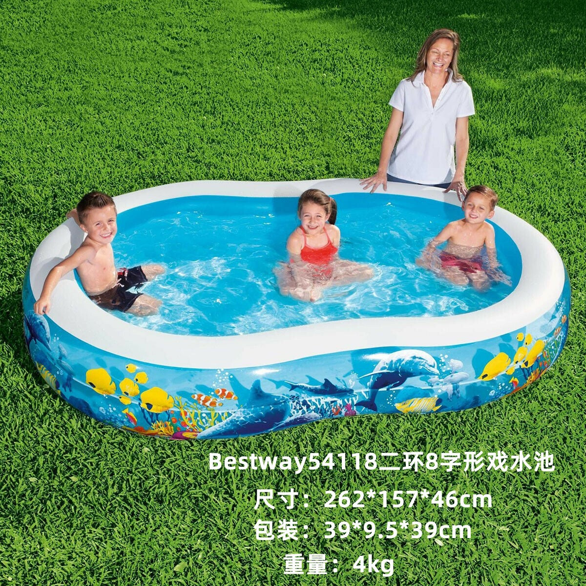 INTEX thickened swimming pool fishing pool inflatable ball pool baby paddling pool swimming pool home with slide swimming pool