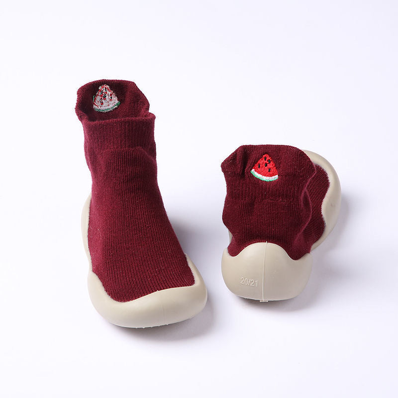 Baby floor socks baby spring and autumn seasons indoor non-slip toddler shoes newborn cool soft bottom anti-fall socks shoes