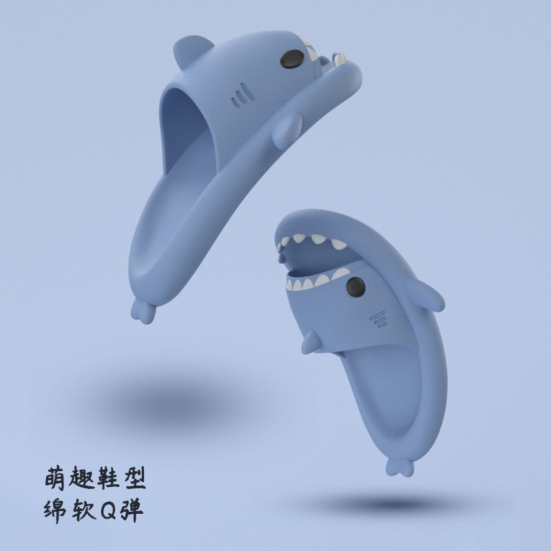 Shark Generation Children's Slippers Summer Boys Cartoon Children Indoor Non-slip Bathing Female Baby Parent-child Sandals