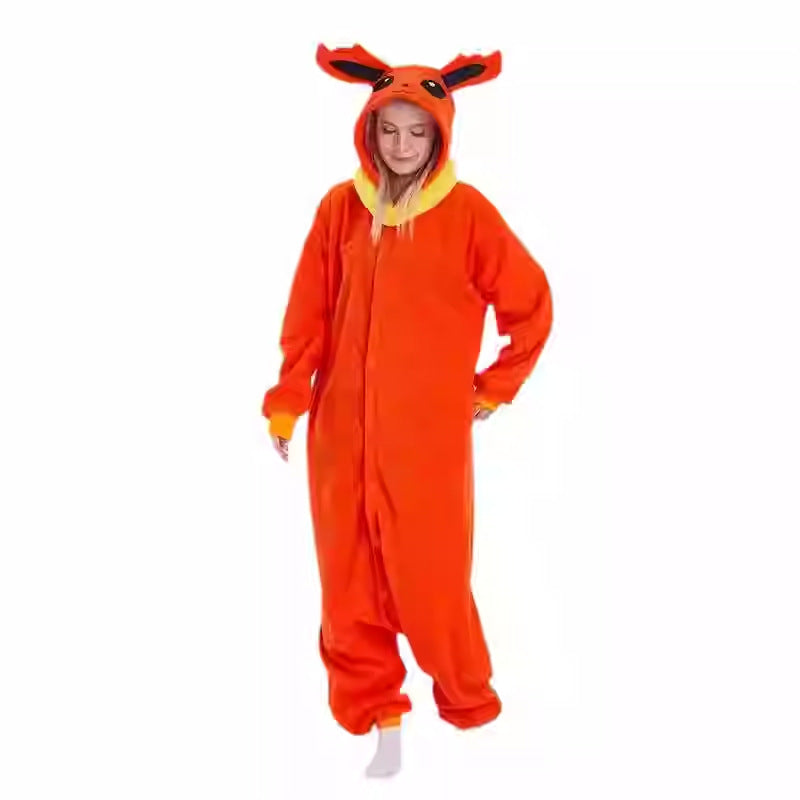 Salamander dragon taming tiger shark lion brown monkey Teletubbies adult cartoon one-piece pajamas Halloween cosp