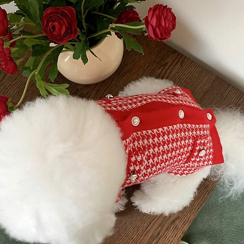 Bixin pet cotton coat can pull cats and small dogs Teddy Bichon Pomeranian autumn and winter clothes dog clothes winter