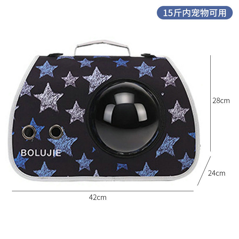 Wholesale cat bag convenient pet folding pet bag cat breathable space capsule single shoulder portable dog backpack