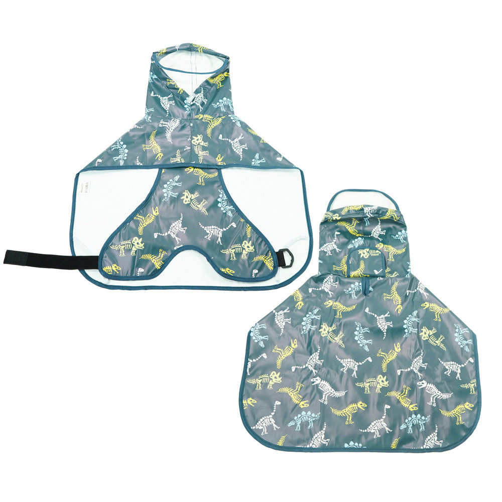 Pet it casual dog raincoat cloak belly corgi teddy golden retriever pet raincoat easy to wear Amazon dog clothes