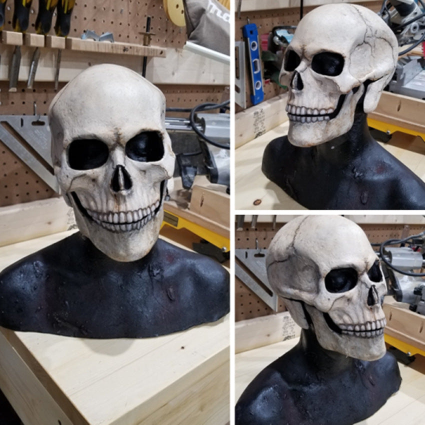 2021 Cross-border Independent Station New Halloween Horror Adult Skull Movable Mouth Mask Manufacturer Source