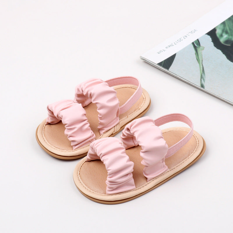 Baby sandals spring and summer infant soft bottom non-slip toddler shoes 0-2 years old breathable anti-drop shoes BXC4160