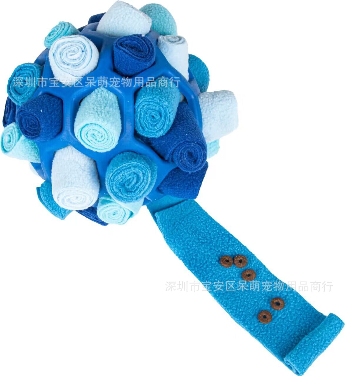 Pet Sniffing Fried Ball Toy Dog Blind Box Hidden Food Bubble Rubber Ball Sniffing Puzzle Anti-Demolition Home Toy