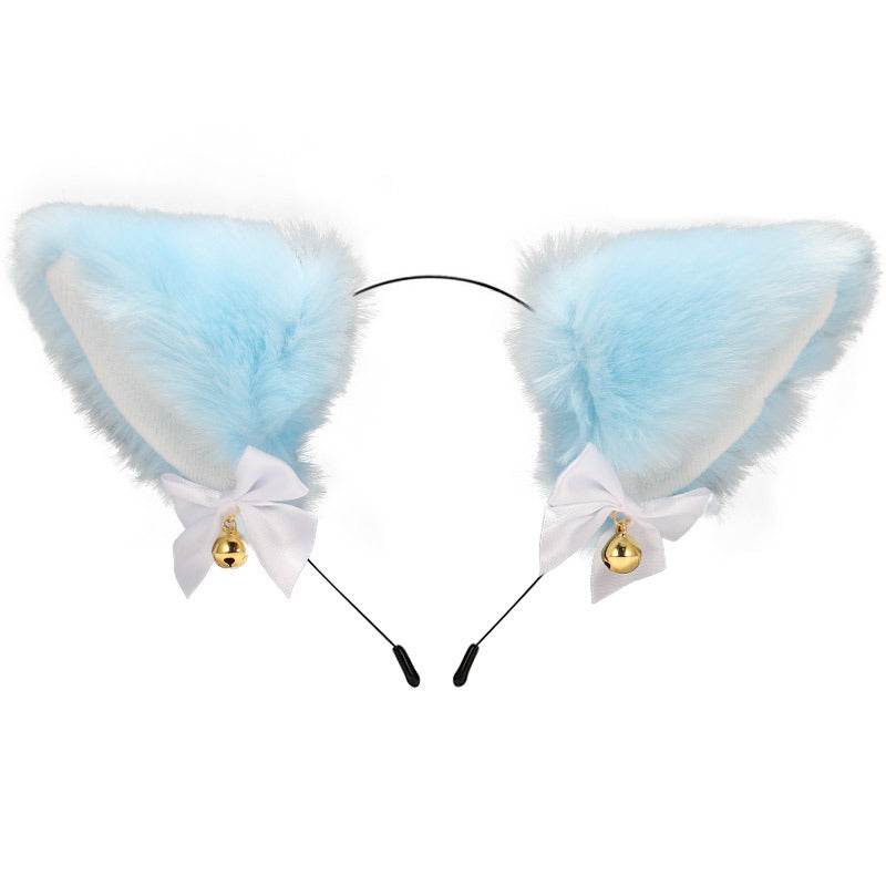 Amazon cross-border cat ear bell headband Cos cat girl hair accessories Christmas Halloween headdress accessories