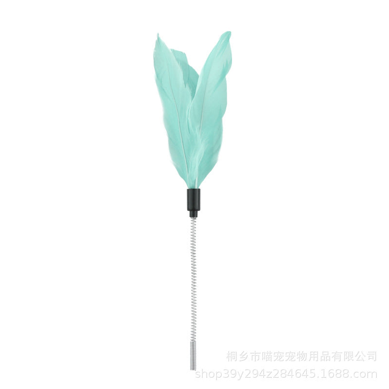 Cross-border new cat toy four-story track amusement ride with funny cat stick space tower turntable interactive toy pet