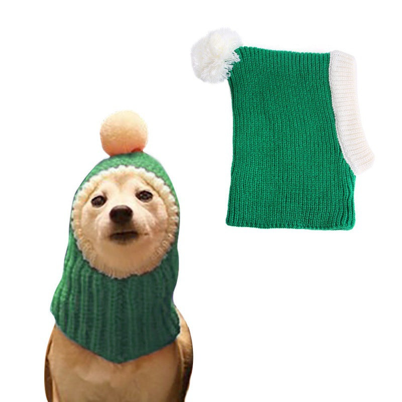 Amazon Pet Christmas Cape Hat Holiday Suit Dog Transformation Costume Christmas Dress Up Pet Clothes