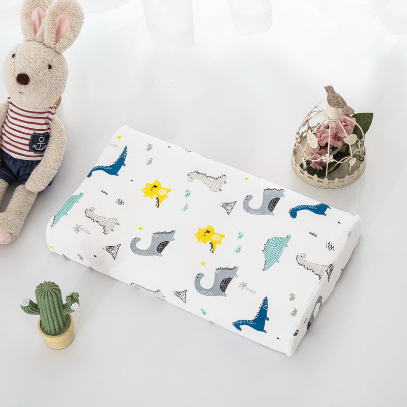 Thai children's natural latex pillow Class A cartoon pure cotton baby pillow core single student dormitory pillow wholesale