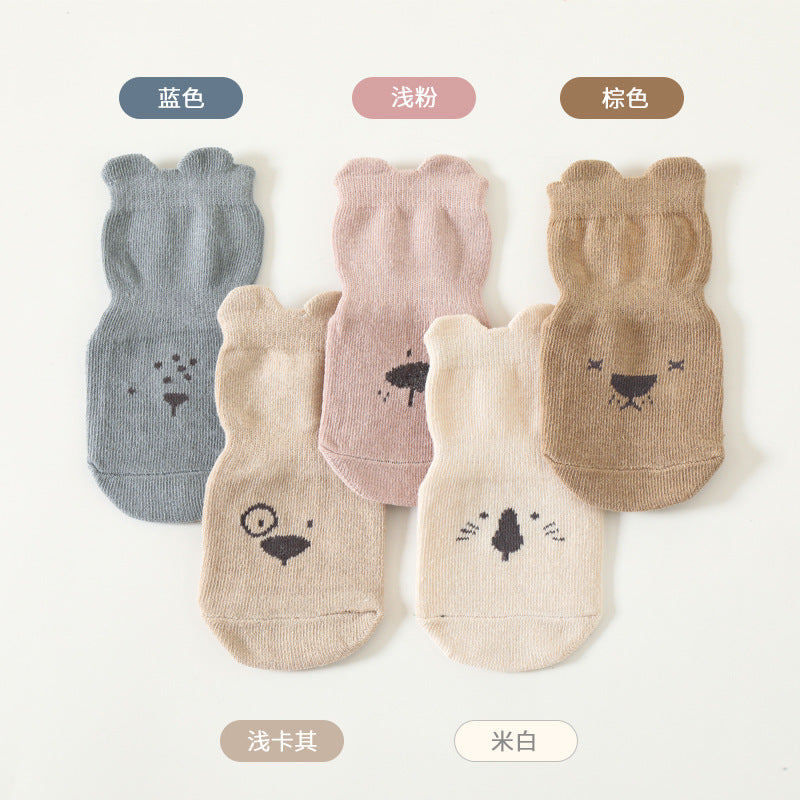2024 Baby Floor Socks Indoor Toddler Socks Autumn and Winter Pure Cotton Breathable Non-slip Bottom Cooling Children's Socks Trampoline Socks