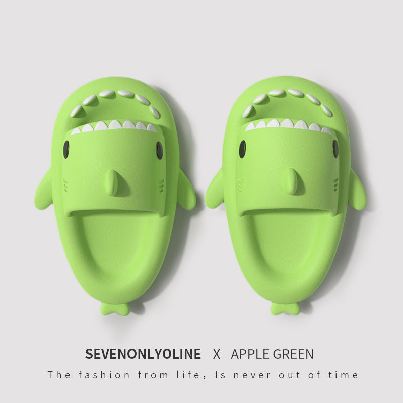 Children's sandals and slippers summer thick bottom second generation shark EVA slippers home children parent-child non-slip soft bottom baby sandals