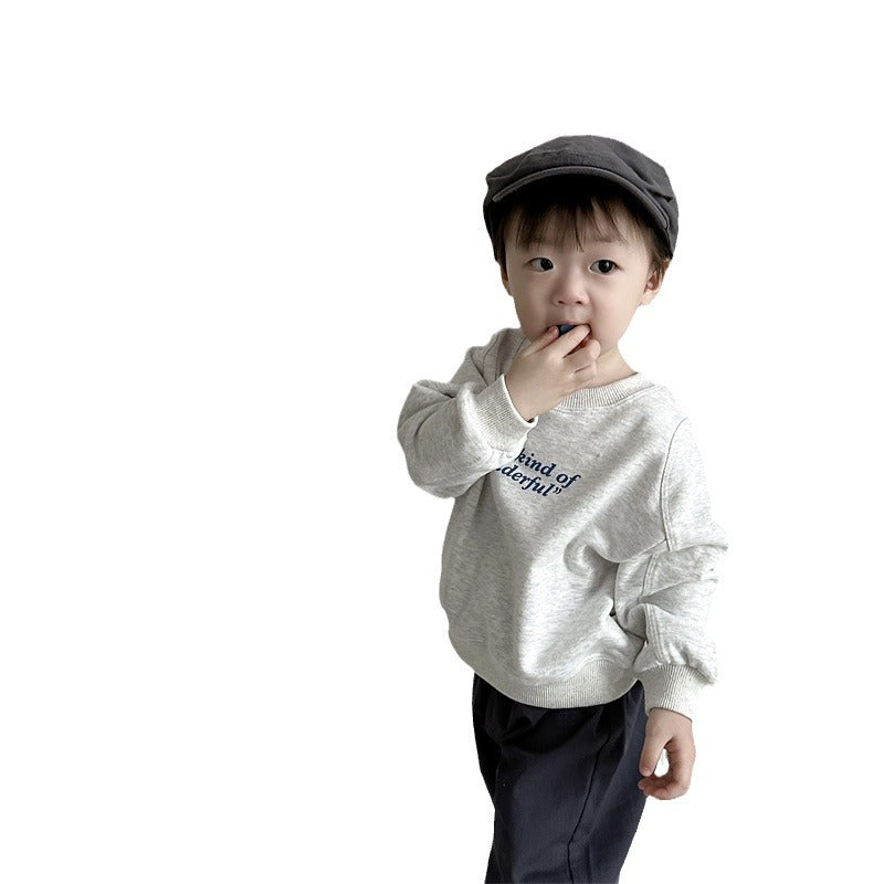 Children's suits spring clothes Korean style children's clothes baby spring clothes long-sleeved sweatshirt sweatpants two-piece suit boys spring clothes