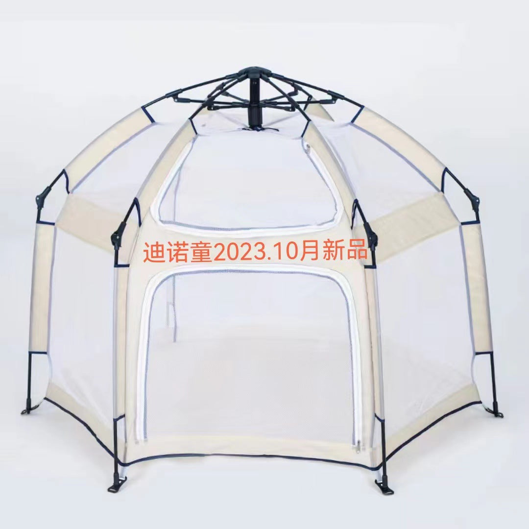 Quick-open baby crawling toddler protection fence children's home tent anti-bite portable outdoor playhouse