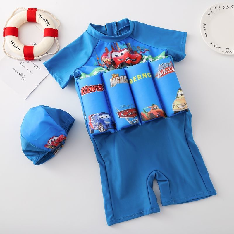 Uoa2023 new children's swimsuit one-piece buoyancy boys and girls swimsuit baby cute swimming equipment summer