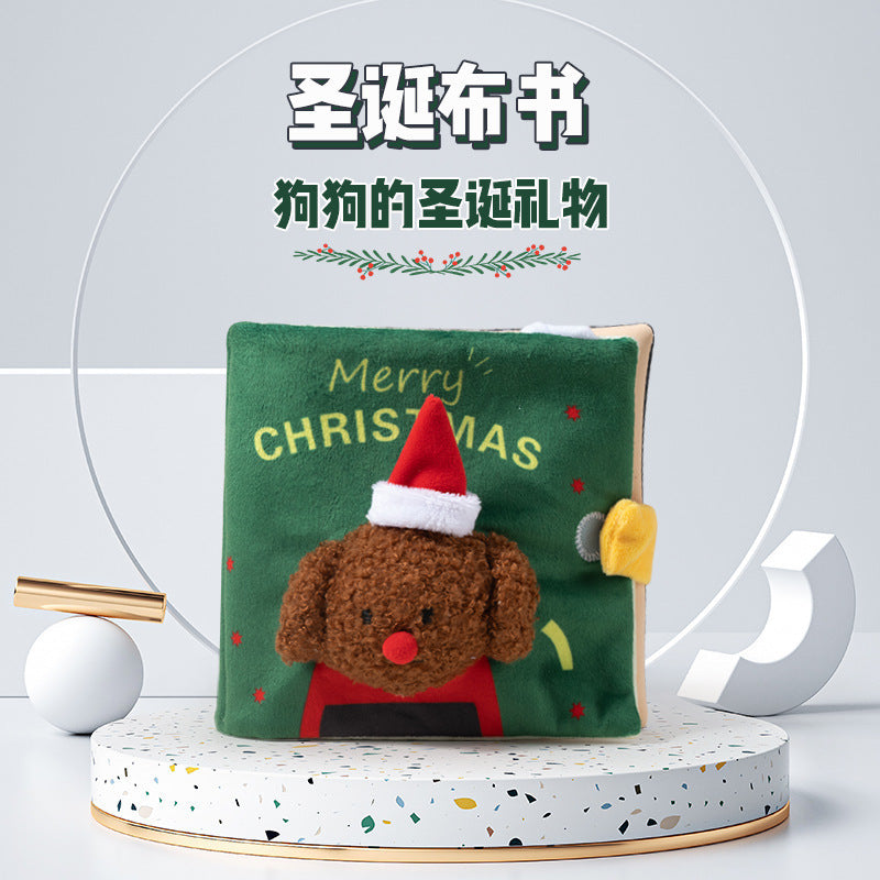 Spot ins leaked food hiding food sniffing cute cloth book toy dog cat plush pet puzzle boring artifact