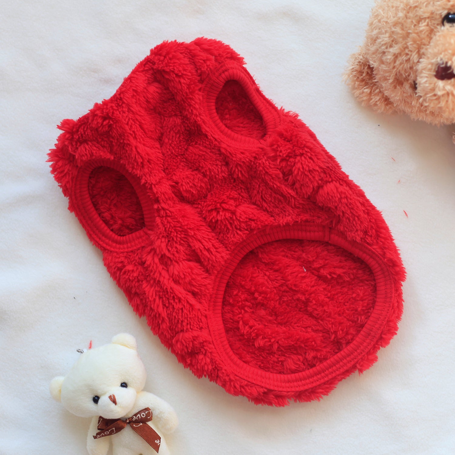 Dog winter clothes thick warm sleeveless fleece vest two-legged pet autumn and winter clothing manufacturers wholesale