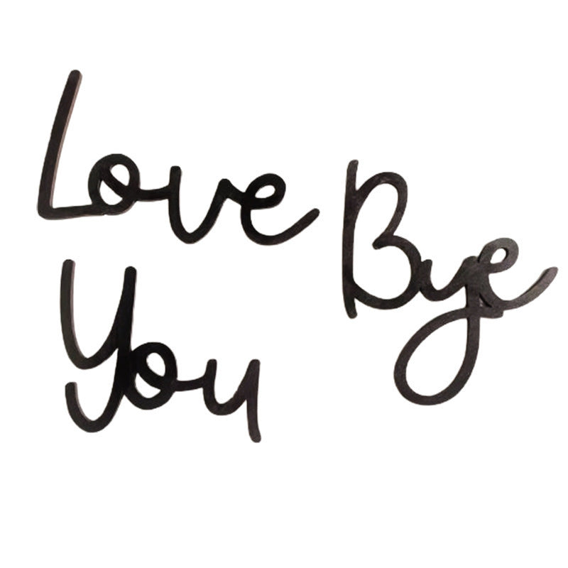 New wooden letter shape Father's Day, Halloween, Christmas atmosphere decoration combination ornaments wholesale